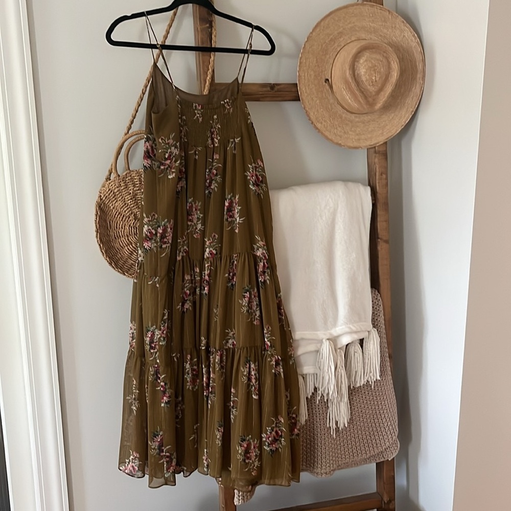 Madewell Maxi Copper Floral Dress size 8 - Picture 10 of 10